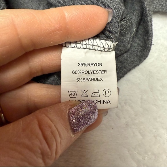 Women's Pink and Gray Hoodie top size small no brand - Picture 3 of 8